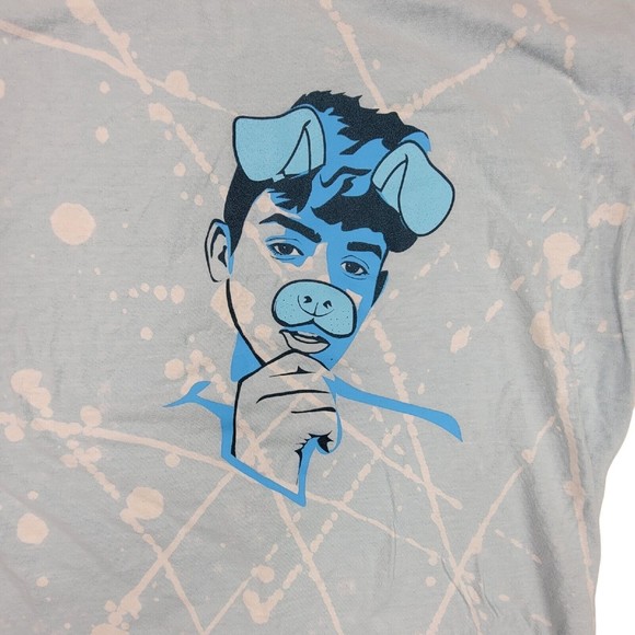 Artist Charles Gitnick End Gun Violence T-Shirt Paint Splatter Portrait Sz M - Picture 2 of 16